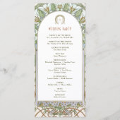 バーズオブパラダイス結婚式 プログラムアールヌーボー プログラム (裏面)