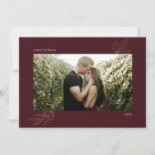 バーズガンディー ハッピーなホリデーズ 家族写真コラージュ シーズンカード (裏面)