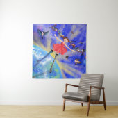 バーズタペストリーの女の子ファンタジー タペストリー (インサイチュ(横))