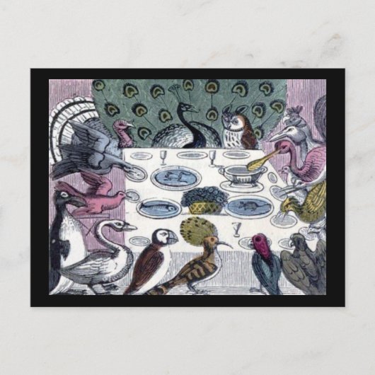 バーズディナーパーティー ポストカード (正面)