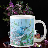 バーズニューコレクションオリジナルハンドア色彩の鮮やかート ジャンボコーヒーマグカップ