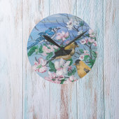 バーズニューコレクションオリジナルハンドア色彩の鮮やかート ラウンド壁時計