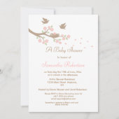 バーズネストベビーシャワー招待状 招待状 (正面)