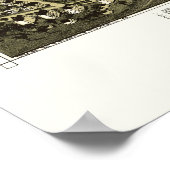 バーズボロ， PAパノラママップ – 1890 ポスター (角)