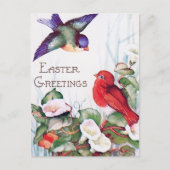 バーズモーニンググローリーレトロイースター ポストカード (正面)
