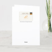 バーズライラックヴィンテージ誕生日 カード (裏面)