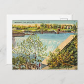 バーズリーパークウォーター滝ズブリッジポートコネティカット ポストカード (正面/裏面)