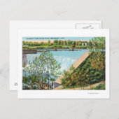 バーズリー公園滝の風景 ポストカード (正面/裏面)