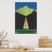 バーズルモンブランヴィンテージ旅行ポスター ポスター (キッチン)