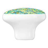 バーズ フラワーズ ブルーズ イエロー セラミックノブ (側面)