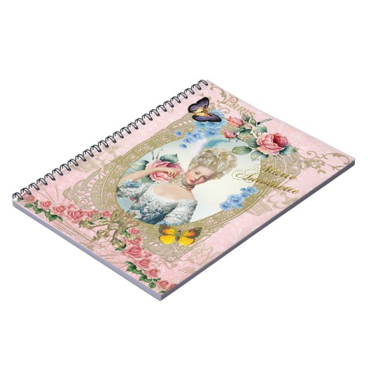 バーセイルズのノートのMarieアントワネットのバラ ノートブック (左側)