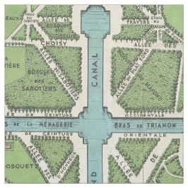 バーセイルズの地図のヴィンテージ宮殿 ファブリック