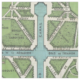 バーセイルズの地図のヴィンテージ宮殿 ファブリック