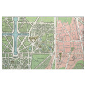 バーセイルズの地図のヴィンテージ宮殿 ファブリック (ファットクウォーター)