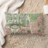 バーセイルズの地図のヴィンテージ宮殿 ランバークッション (ブランケット)