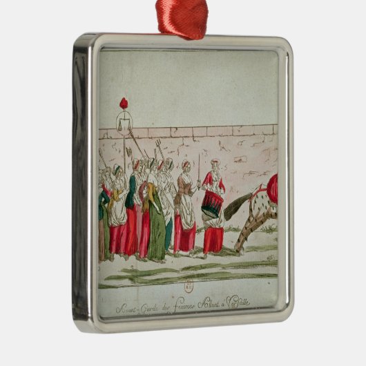 バーセイルズの女性の3月 メタルオーナメント (右)