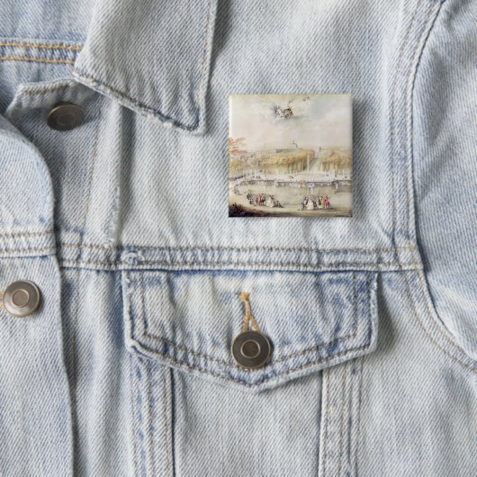 バーセイルズの庭そして館の眺め 缶バッジ (インサイチュ)