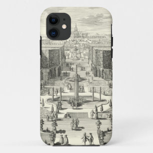 バーセイルズの庭の噴水の油絵 iPhone 11 ケース