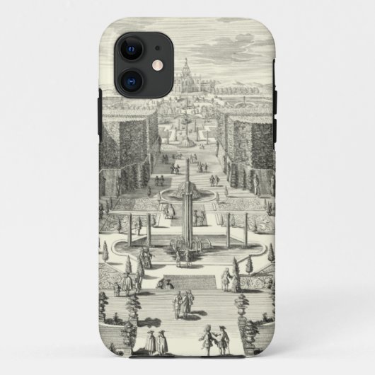 バーセイルズの庭の噴水の油絵 Case-Mate iPhoneケース (裏面)