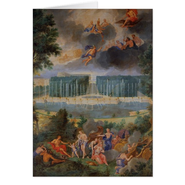 バーセイルズの果樹園。 ネプチューンのプールの眺め (正面)