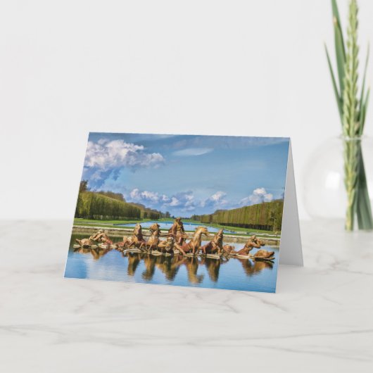 バーセイルズ、フランスの挨拶状からの眺め カード (正面)