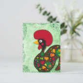 バーセロスの典型的なオンドリ ポストカード (スタンド正面)