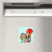 バーセロスの有名なルースターNr 06 -フローラ版 マグネット (インサイチュ (食洗機))