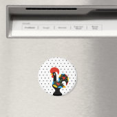 バーセロスの有名なロスターNr 09 -水玉模様 マグネット (インサイチュ (食洗機))