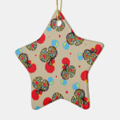 バーセロスNr 06パターンの有名なオンドスター セラミックオーナメント (左)