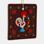 バーセ伝統的ロスハッピーバースデーの鶏 セラミックオーナメント (右)