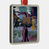 バーゼルおよびラインのエルンストルートビッヒKirchner-の眺め メタルオーナメント (右)