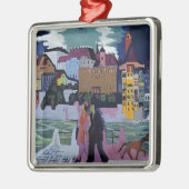 バーゼルおよびラインのエルンストルートビッヒKirchner-の眺め メタルオーナメント (左)