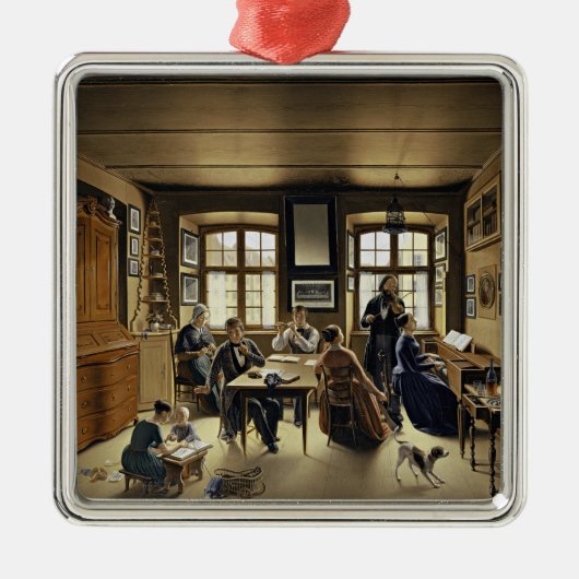 バーゼルでのファミリーコンサート(Sebastian Gutzwiller著) メタルオーナメント (正面)