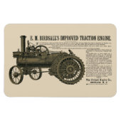 バーゼルの蒸気エンジントラクション1889トラクター マグネット (横)