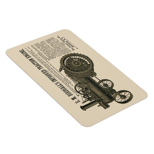 バーゼルの蒸気エンジントラクション1889トラクター マグネット (右側)