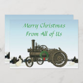 バーゼルの蒸気トラクションエンジン1889ファームトラクター シーズンカード (正面/裏面)