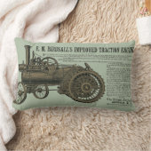 バーゼルの蒸気トラクションエンジン1889ファームトラクター ランバークッション (ブランケット)