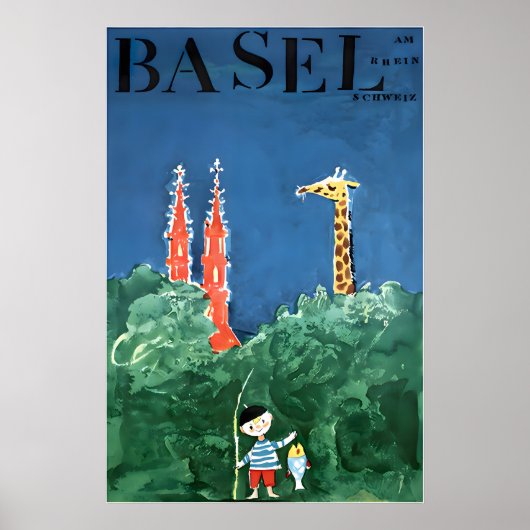 バーゼルアートスイス旅行ポスター スイス 印刷 ポスター (正面)