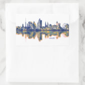 バーゼルスカイライン 長方形シール (バッグ)