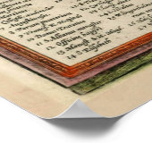 バーゼルヴィンテージスイスの地図(1572) ポスター (角)