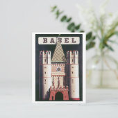バーゼルヴィンテージ旅行ポスター ポストカード (スタンド正面)