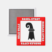バーゼル標準スイス国旗 マグネット (正面/裏面)