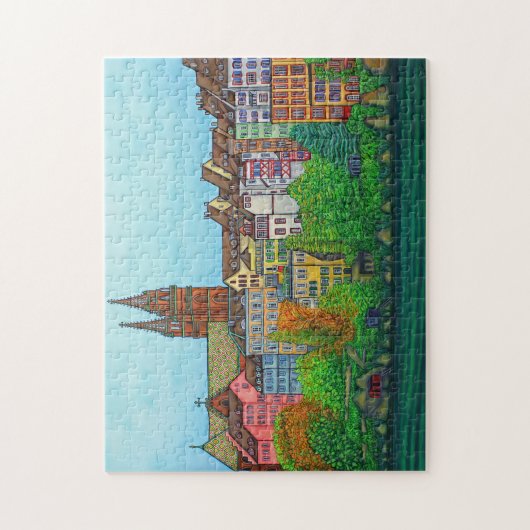 バーゼル11x14の色はギフト用の箱によって困惑します ジグソーパズル (縦)