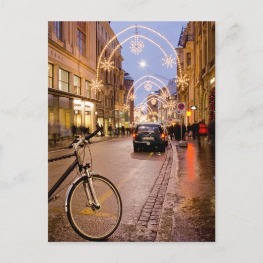 バーゼル、スイスのホリデーライト シーズンポストカード (正面)