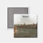 バーゼル，スイスヨーロッパシティパノラマビュー マグネット (正面/裏面)