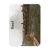 バーゼル，スイスヨーロッパシティパノラマビュー マグネット (縦)