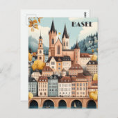 バーゼル・スイス旅行 ポストカード (正面/裏面)