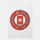 バーゼル・スイス キッチンタオル (縦)