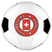 バーゼル・スイス サッカーボール (回転)