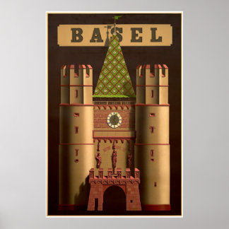 バーゼル，スイス，スペレント，旅行ポスター ポスター